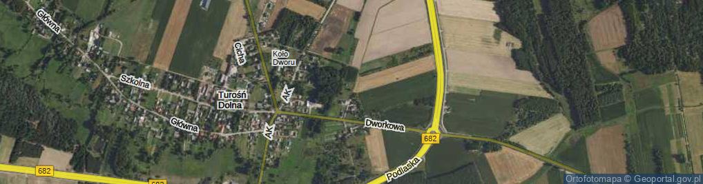 Zdjęcie satelitarne Radosna ul.